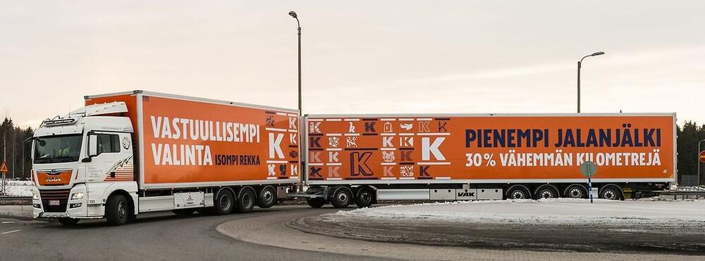 Duplikat von Kesko-Gruppe reduziert CO2 mit MAN Lang-Lkw